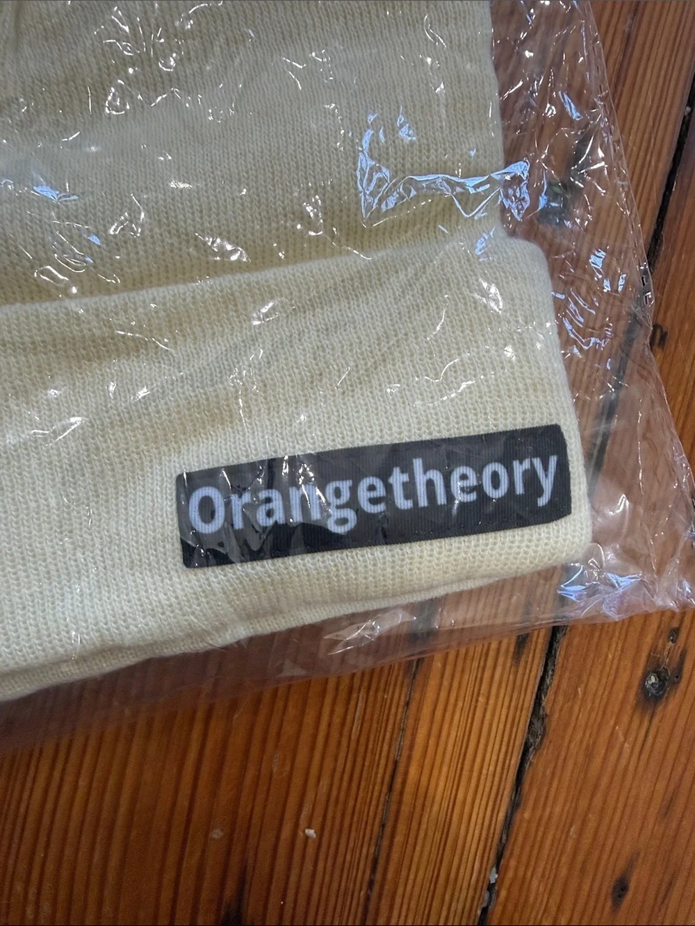 Orangetheory Unisex Pale Yellow Cuffed Knit Beanie Winter Hat